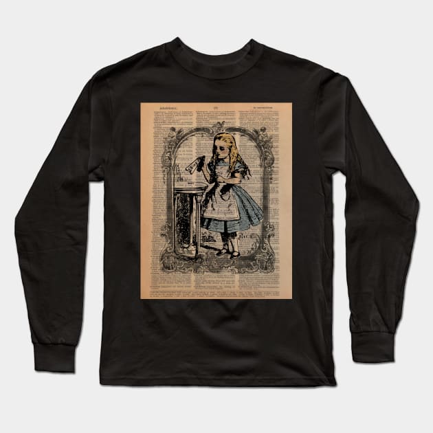 Alice in the library Long Sleeve T-Shirt by Little Bad Wren 